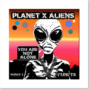 Funny Sci Fi 80'S Retro Aliens Posters and Art